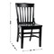 Flash Furniture HERCULES School House Back Black Wood Restaurant Chair XU-DG-W0006-BLK-GG - alternate 8